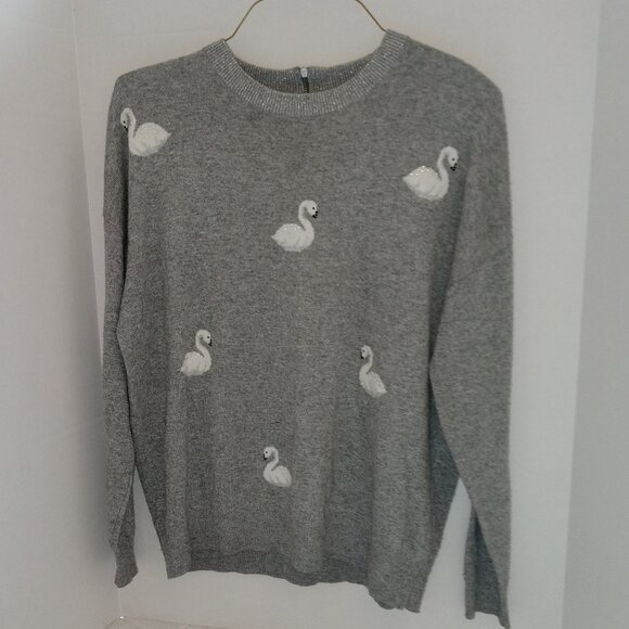 Next Sweaters - NEXT grey swan jumper wool blend US12